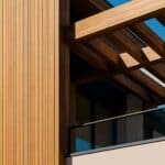A,Photograph,Of,A,Luxury,Modern,Residential,Building,Showcasing,Architectural wood with exterior cladding and design elements